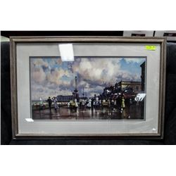BOARDWALK PROMENADE BY PAUL LAUNDRY FRAMED