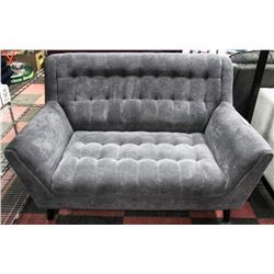 GREY FABRIC 61" LOVE SEAT
