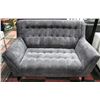 Image 1 : GREY FABRIC 61" LOVE SEAT
