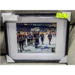 FRAMED BILL RANFORD AUTOGRAPH 1990 STANLEY CUP