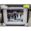 Image 1 : FRAMED BILL RANFORD AUTOGRAPH 1990 STANLEY CUP