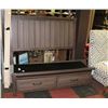 Image 1 : QUEEN SIZE BEDFRAME WITH FOOTBOARD STORAGE