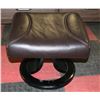 Image 1 : NEW GENUINE BLACK LEATHER STOOL
