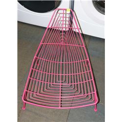 LOW PROFILE PINK METAL CHAIR