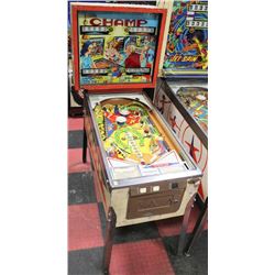 BALLY CHAMP PINBALL MACHINE