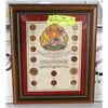 Image 1 : FRAMED CANADIAN PENNY COLLECTION