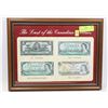 Image 1 : FRAMED CANADIAN LAST OF THE CANADIAN DOLLAR