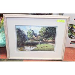 MORNING WALK BY PAUL LANDRY FRAMED NUMBERED