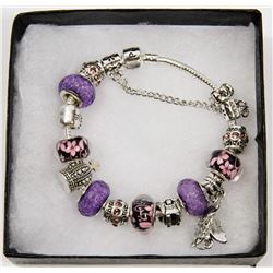 NEW! PANDORA STYLE CHARM BRACELET - ON CHOICE