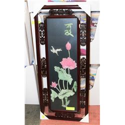3D GLASS ORIENTAL STYLE FRAMED PICTURE