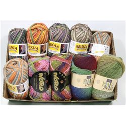 WOOL YARN BLENDS FLAT