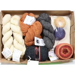 100% WOOL FLAT OF YARN