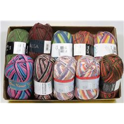 WOOL BLENDS FLAT OF YARN