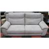 Image 1 : LIGHT GREY FABRIC ELECTRIC RECLINING SOFA