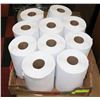 Image 1 : FLAT OF PAPER TOWEL ROLLS.