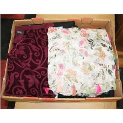 FLAT OF ASSORTED LADIES SCARVES.