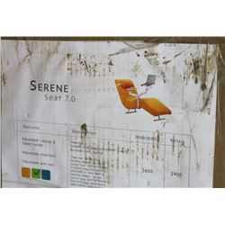 SERENE GREEN CHAISE LOUNGE WITH LAPTOP HOLDER