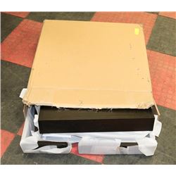 UNASSEMBLED CHARCOAL BOOKSHELF AS IS