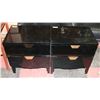 Image 1 : PAIR OF BLACK SHOWHOME NIGHT STANDS