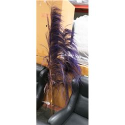 GROUP OF ASSORTED DECORATIVE FEATHER TREES