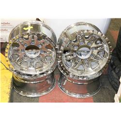 LOT OF FOUR 16" 8 STUD ALUMINUM RIMS FOR CHEV & GM