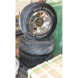 LOT OF FOUR WILD COUNTRY RADIAL XTX 275/70R18 RIMS