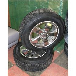 LOT OF 2 COOPER WEATHER MASTER 225/65R17 RIMS &