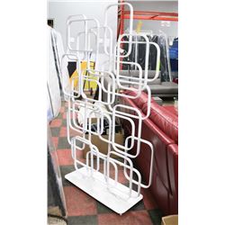LARGE WHITE GRAPHIC DECOR. 76" TALL.