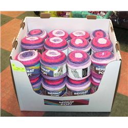 LOT OF 20 BERNAT POP YARN VIOLET VISION