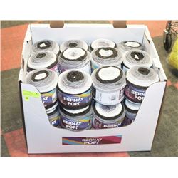 LOT OF 20 BERNAT POP YARN EBONY AND IVORY