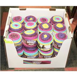 LOT OF 20 BERNAT POP YARN  PAISLEY POP