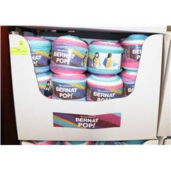 LOT OF 20 BERNAT POP YARN SNOW QUEEN