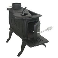 MEDIUM CAST IRON LOG WOOD STOVE