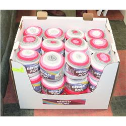 LOT OF 20 BERNAT POP YARN LIPSTICK ON YOUR COLLAR