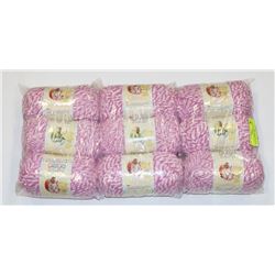 LOT OF 9 BERNAT BABY BLANKET YARN 100G PINK TWIST
