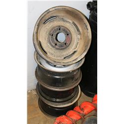 GROUP OF FIVE 5 BOLT RIMS