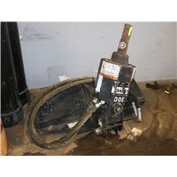 SKID STEER DRILLER ATTACHMENT WITH 2 DRILL BITS
