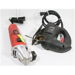 SKT POWER GRINDER AND JOBMATE JIG SAW.