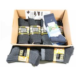 NEW MENS WORK SOCKS, 24 PAIR, WOOL