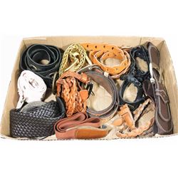 LOT OF BELTS AND BUCKLES