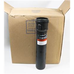 LOT OF SIX "X" PIPE LENGTH UV BLACK.