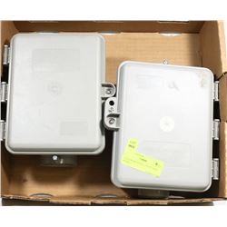 2 EXTERIOR PHONE CONNECTION BOXES
