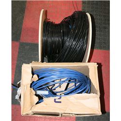 PARTIAL REEL AND 1 PARTIAL BOX OF FT4 CABLE.
