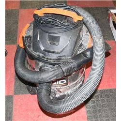 RIDGID 6 HP STAINLESS STEEL SHOP VAC.