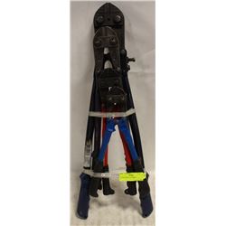 LOT OF 4 BOLT CUTTERS