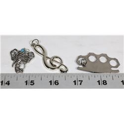 LOT OF 3 PENDANTS