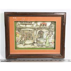 VINTAGE ANTON PIECK 3D DIORAMA IN GLASS