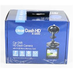 CLEAR DASH HD 1080P DASH CAMERA 8GB MEMORY
