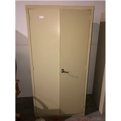 Locking metal cabinet 6 shelf