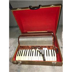 Old European made Accordian with case